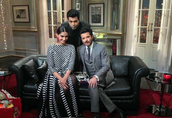 Sonam and Anil Kapoor at Karan Johar's Koffee with Karan Sonam and Anil Kapoor at Karan Johar's Koffee with Karan