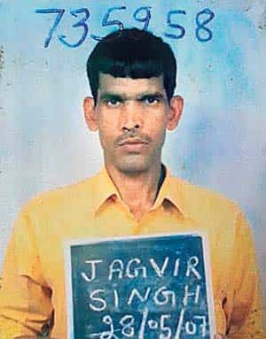 42-year-old constable Jagvir Singh was gunned down while his colleague was shot at by five assailants travelling in an autorickshaw in outer Delhi’s Vijay Vihar. 42-year-old constable Jagvir Singh was gunned down while his colleague was shot at by five assailants travelling in an autorickshaw in outer Delhi’s Vijay Vihar.