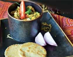 Papad methi nu shaak at Tuskers. Papad methi nu shaak at Tuskers.