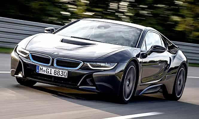 The BMW i8, a hybrid car which will be powered by an electric motor. (Agency Photo) Auto Expo begins today, could be a strategy to revive sluggish car sales