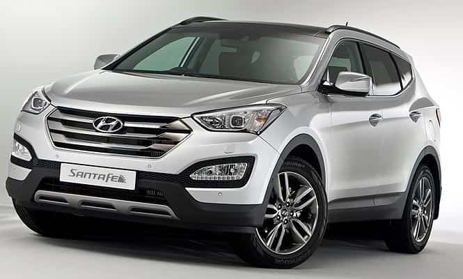 Hyundai's plunge in the big car segment - Santa Fe. (Agency Photo) Auto Expo begins today, could be a strategy to revive sluggish car sales