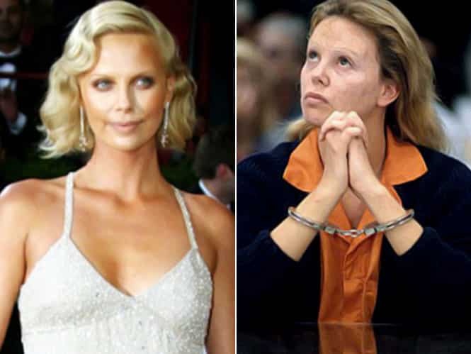 Charlize Theron after gaining weight and uglying up for Monster. Charlize Theron after gaining weight and uglying up for Monster.