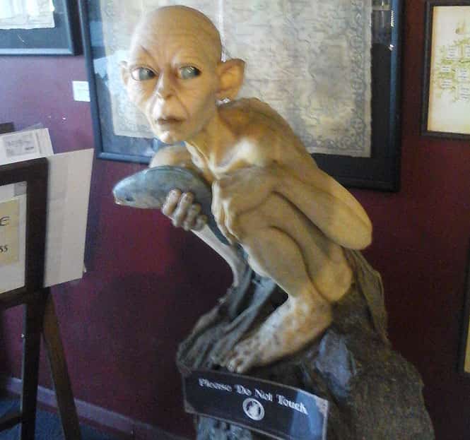 As you step into the museum, Gollum, or Smeagol, with bulging eyes and fish in hand, glares than greets you. (HT photo)
</div) As you step into the museum, Gollum, or Smeagol, with bulging eyes and fish in hand, glares than greets you. (HT photo)
</div)