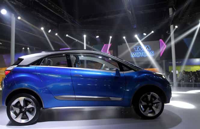 Tata Motors' concept car Nexon. (HT Photo) Tata Motors looks for resurrection, unveils SUV Nexon, ConnectNext concept cars