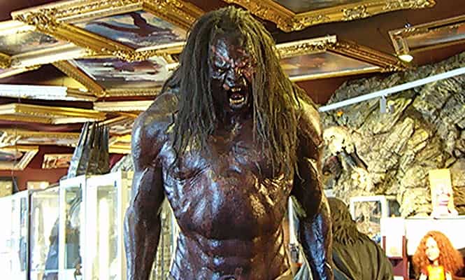 As you move around, Lurtz the Uruk-Hai fighter towers over every visitor. (HT photo)
</div) As you move around, Lurtz the Uruk-Hai fighter towers over every visitor. (HT photo)
</div)