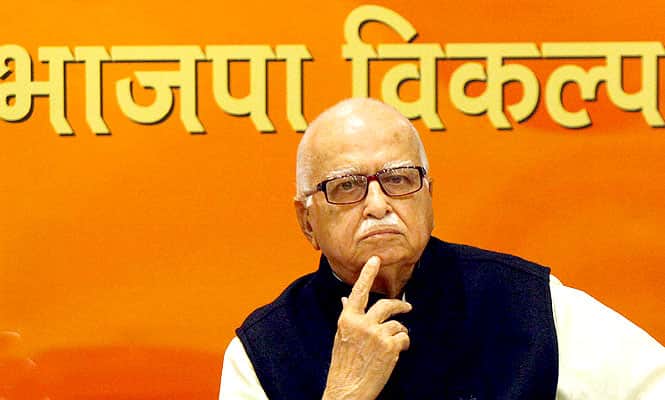 A file photo of senior BJP leader LK Advani. (PTI Photo)
</div) A file photo of senior BJP leader LK Advani. (PTI Photo)
</div)