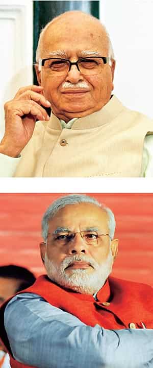 Only the top job: Both LK Advani (top) and Narendra Modi (above) will only feel truly successful if and when they become Prime Minister of India. </strong>
</div) Only the top job: Both LK Advani (top) and Narendra Modi (above) will only feel truly successful if and when they become Prime Minister of India. </strong>
</div)