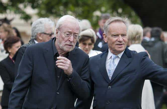British film actor Michael Caine (L) speaks to former MP and author Jeffrey Archer (R) in Central London. (AFP file photo)</strong) British film actor Michael Caine (L) speaks to former MP and author Jeffrey Archer (R) in Central London. (AFP file photo)</strong)