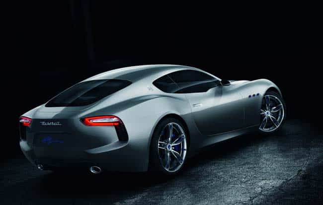 It is powered by a 4.7-liter V8. Photo:AFP Maserati unveils Alfieri concept at Geneva