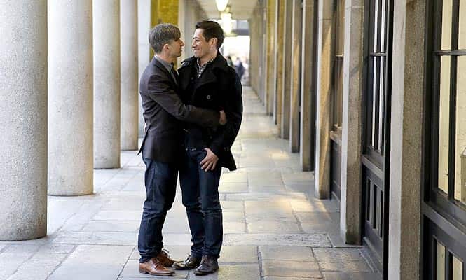 Peter McGraith and David Cabreza will marry in London a stroke after midnight on Friday. The couple has been together for 17 years now. (Reuters photo) Peter McGraith and David Cabreza will marry in London a stroke after midnight on Friday. The couple has been together for 17 years now. (Reuters photo)