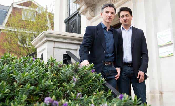 Peter McGraith (left) and David Cabreza plan to be one of the first same-sex couples in the UK to marry on 29 March, the day gay marriage becomes legal in the United Kingdom. (AFP)</font></strong) Peter McGraith (left) and David Cabreza plan to be one of the first same-sex couples in the UK to marry on 29 March, the day gay marriage becomes legal in the United Kingdom. (AFP)</font></strong)
