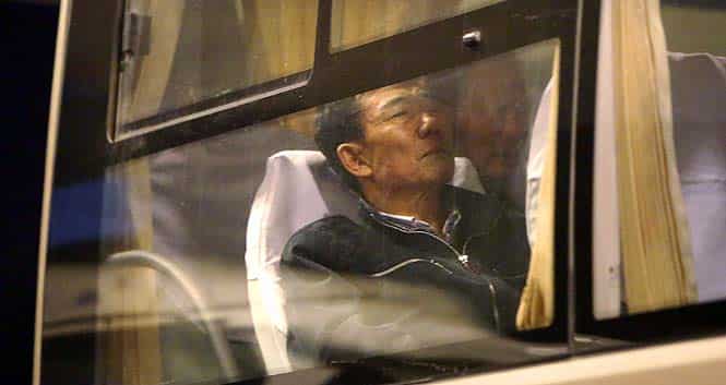 A relative of a passenger onboard MH370 jet is seen in a bus as he waits to leave for Beijing airport and take a Malaysia Airlines flight to Kuala Lumpur. (Reuters photo)</em) A relative of a passenger onboard MH370 jet is seen in a bus as he waits to leave for Beijing airport and take a Malaysia Airlines flight to Kuala Lumpur. (Reuters photo)</em)