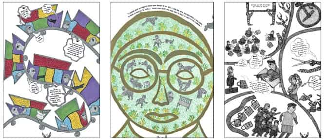 Artwork from the book by Gond Pardhan artists, Durgabai and Subhash Vyam Artwork from the book by Gond Pardhan artists, Durgabai and Subhash Vyam