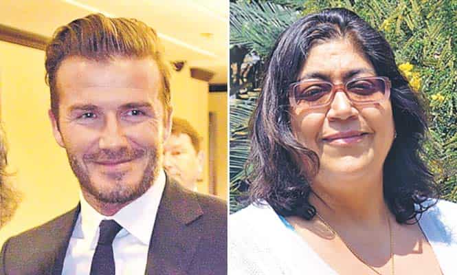 David Beckham and Gurinder Chadha