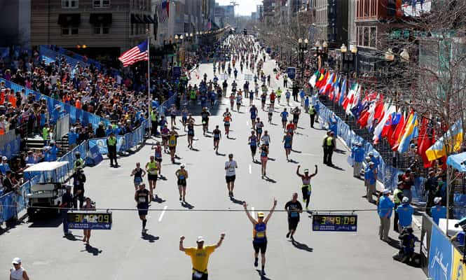 Boston Marathon men's champ says inspired by bomb victims | World News ...