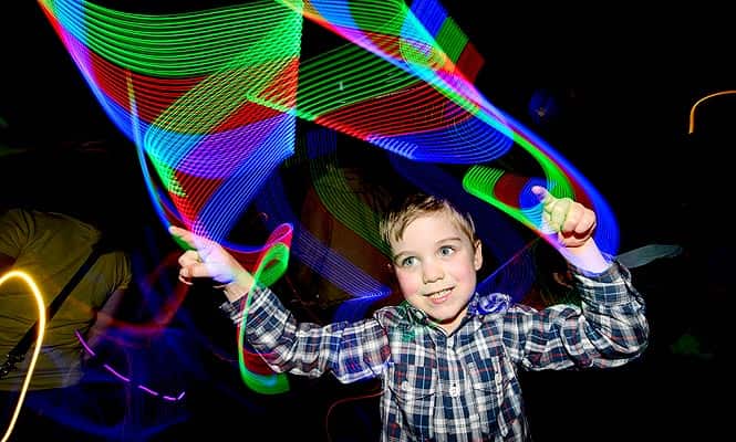Four-year-old Maximilian enjoys the music and entertainment at the Big Fish Little Fish '2-4 Hour Party People' event in Brixton, South London. (AFP photo)
</div) Four-year-old Maximilian enjoys the music and entertainment at the Big Fish Little Fish '2-4 Hour Party People' event in Brixton, South London. (AFP photo)
</div)