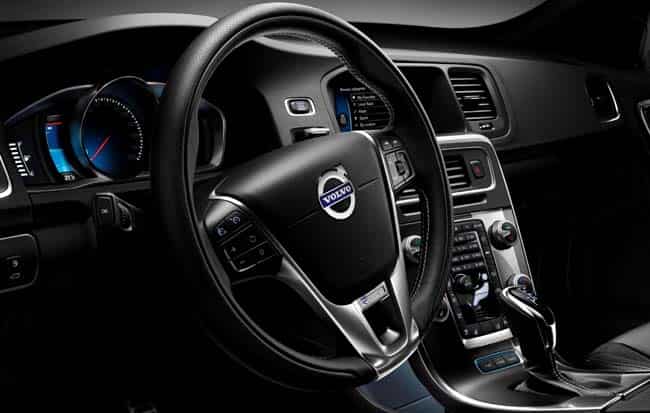 Volvo V60 R-Design D6 AWD Plug-In Hybrid - interior. Photo:AFP Volvo's family plug-in hybrid car with a sporting edge