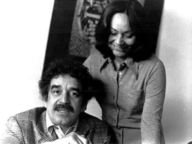 In this 1975 photo released by the Fundacion Nuevo Periodismo Iberoamericano, Marquez sits with his wife Mercedes Barcha. (AP photo)</em) In this 1975 photo released by the Fundacion Nuevo Periodismo Iberoamericano, Marquez sits with his wife Mercedes Barcha. (AP photo)</em)