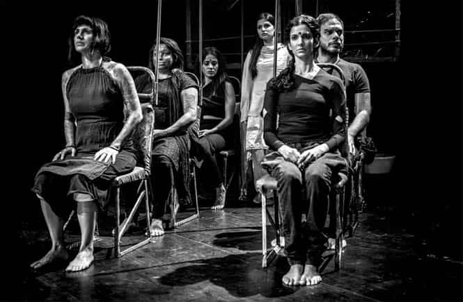 The cast of Nirbhaya - a Play by Yael Farber. The cast of Nirbhaya - a Play by Yael Farber.
