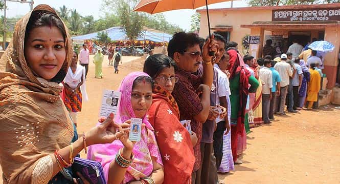 People stand in a queue to cast vote at a poll booth in Bhubaneswar. Photo by Arabinda Mahapatra/Hindustan Times People stand in a queue to cast vote at a poll booth in Bhubaneswar. Photo by Arabinda Mahapatra/Hindustan Times