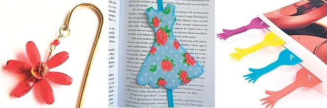 Go feminine with a jewelled bookmark. Price: Rs 275. Available at: yellowtrunk.com | Just cut an elastic roll double the length of your magazine or novel. Stitch or glue the two loose ends together. Now, cut out a pattern of a dress on a sheet of cardboard. Paste a printed wrapping paper on it and then snip it to match the cardboard pattern. Your dressy bookmark is ready! | A cool bookmark for your detective novel. Price: Rs 145. Available at: excitinglives.com. Go feminine with a jewelled bookmark. Price: Rs 275. Available at: yellowtrunk.com | Just cut an elastic roll double the length of your magazine or novel. Stitch or glue the two loose ends together. Now, cut out a pattern of a dress on a sheet of cardboard. Paste a printed wrapping paper on it and then snip it to match the cardboard pattern. Your dressy bookmark is ready! | A cool bookmark for your detective novel. Price: Rs 145. Available at: excitinglives.com.