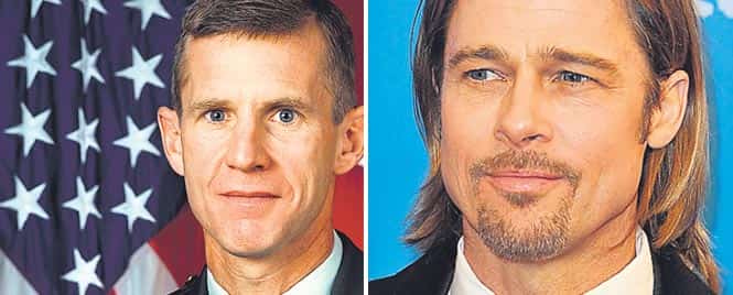 Brad Pitt is set to play McChrystal. Brad Pitt is set to play McChrystal.