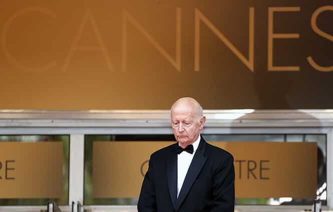 Gilles Jacob attends the screening of the Palme d'Or (Golden Palm) winning film 'Winter Sleep' which closes the 67th annual Cannes Film Festival 2014. This edition was the final festival for Gilles Jacob after 15 years as President of the Festival. (Photo: EPA)</font></strong) Gilles Jacob attends the screening of the Palme d'Or (Golden Palm) winning film 'Winter Sleep' which closes the 67th annual Cannes Film Festival 2014. This edition was the final festival for Gilles Jacob after 15 years as President of the Festival. (Photo: EPA)</font></strong)