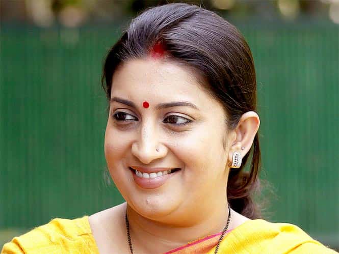 BJP leader Smriti Irani during the interview at her residence in Delhi on April 1, 2014. (Photo by Raj K Raj/Hindustan Times)</em>
</div) BJP leader Smriti Irani during the interview at her residence in Delhi on April 1, 2014. (Photo by Raj K Raj/Hindustan Times)</em>
</div)
