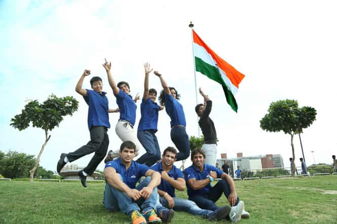 (Clockwise from far left): CWG winners Sushila Devi, Sakshi Kumar, Vinesh Phogat, Navjot Kaur, Babita Kumari, Bajrang, Amit Kumar and Pawan Kumar posed for an exclusive shoot with us at the Central Park in Connaught Plac) (Clockwise from far left): CWG winners Sushila Devi, Sakshi Kumar, Vinesh Phogat, Navjot Kaur, Babita Kumari, Bajrang, Amit Kumar and Pawan Kumar posed for an exclusive shoot with us at the Central Park in Connaught Plac)