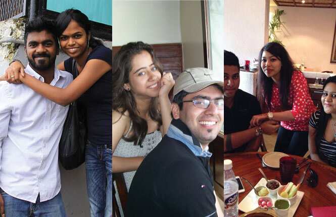 (From left): Jonathan and Joanna Gideon; Ritika and Rakshit Suri; Siddharth, Niharika and Suneha Kuma) (From left): Jonathan and Joanna Gideon; Ritika and Rakshit Suri; Siddharth, Niharika and Suneha Kuma)