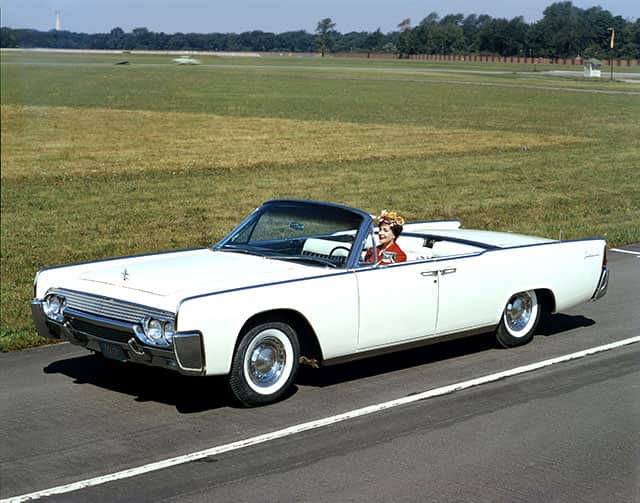 1961 Lincoln Continental convertible. (AP Photo) In pics: Lincoln Continental, the car of presidents, makes a comeback