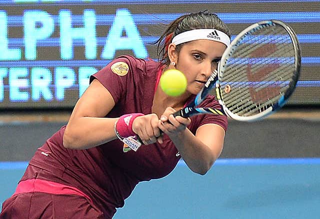 Sania Mirza has climbed to the World No. 3 in women's doubles category. (AFP Photo) Sania Mirza has climbed to the World No. 3 in women's doubles category. (AFP Photo)