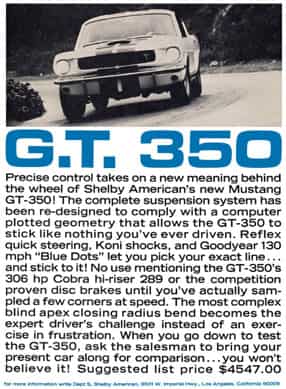 Marking 50 years of the original Mustang GT350