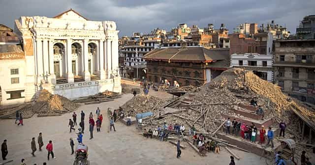 A general view of the damaged Basantapur Durbar Square. (AP Photo/Bernat Armangue) A general view of the damaged Basantapur Durbar Square. (AP Photo/Bernat Armangue)