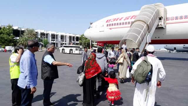 MoS for external affairs Gen (retd) VK Singh with the Indian nationals in Djibouti after they were evacuated. PTI Phot) MoS for external affairs Gen (retd) VK Singh with the Indian nationals in Djibouti after they were evacuated. PTI Phot)