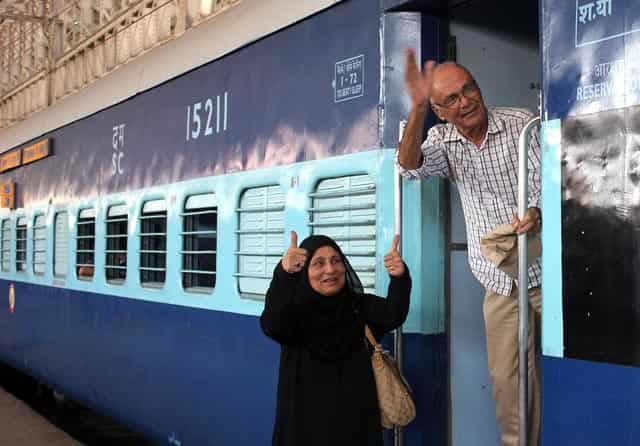 Indians evacuated from Yemen arrive at CST railway station to depart to their respective places after they arrived safely at the Mumbai airport.. HT Photo/Shakti Yadav Indians evacuated from Yemen arrive at CST railway station to depart to their respective places after they arrived safely at the Mumbai airport.. HT Photo/Shakti Yadav