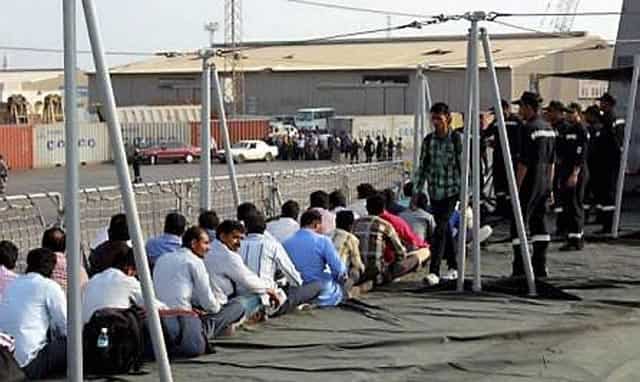 Indians being evacuated from Yemen at Al Hodeidah port. PTI Photo Indians being evacuated from Yemen at Al Hodeidah port. PTI Photo