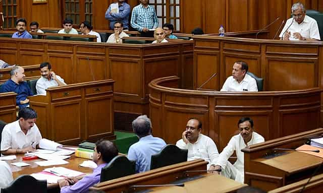 Delhi Assembly Disrupted As 3 BJP MLAs Marshalled Out | Latest News ...