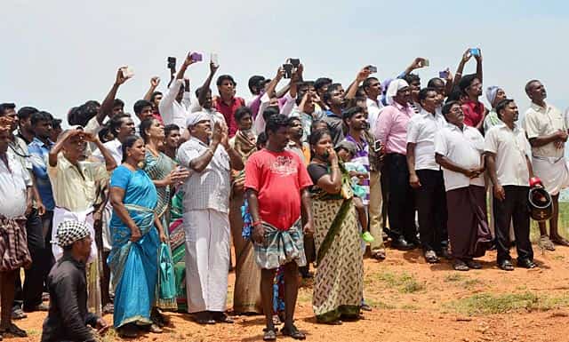 People take pictures with mobile phones as they catch a glimpse of Kalam's mortal remains in Tamil Nadu's Madurai on July 29, 2015. PTI Photo People take pictures with mobile phones as they catch a glimpse of Kalam's mortal remains in Tamil Nadu's Madurai on July 29, 2015. PTI Photo