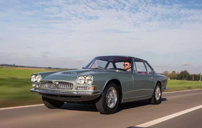 The 1968 Maserati Mexico 4.7-liter Coupé by Frua sold for 646,300 euros. Photo:AFP