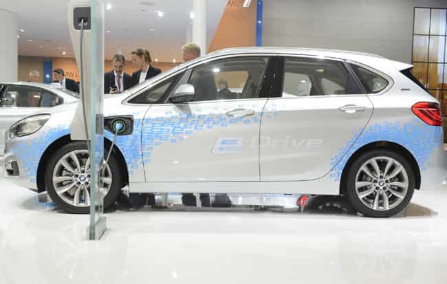 BMW like VW is pledging to cut fuel consumption via hybrid technology. Photo:AFP Frankfurt fizzles with excitement about electric cars