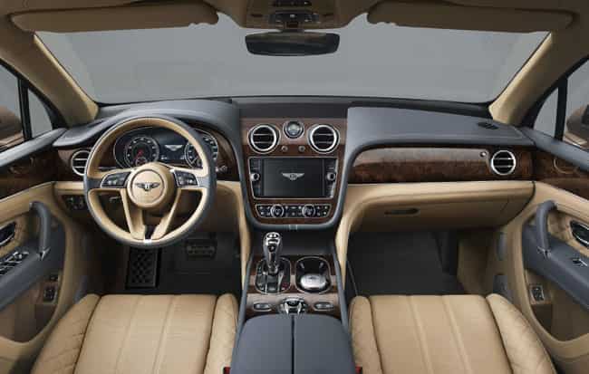 Bentley Bentayga interior. Photo:AFP Bentley unveils new 2016 Bentayga