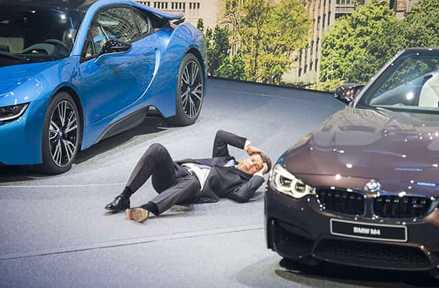 In pics: BMW CEO Krueger faints on stage at Frankfurt auto show