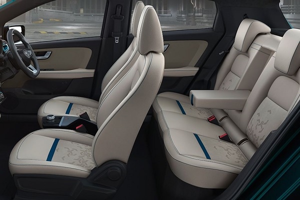 Tata Altroz EV Seats Aerial View
