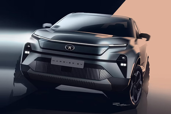 New Hyundai Santa Fe To Officially Debut On August 10 More Details To   Exterior Tata Harrier Ev Front View 600x400 