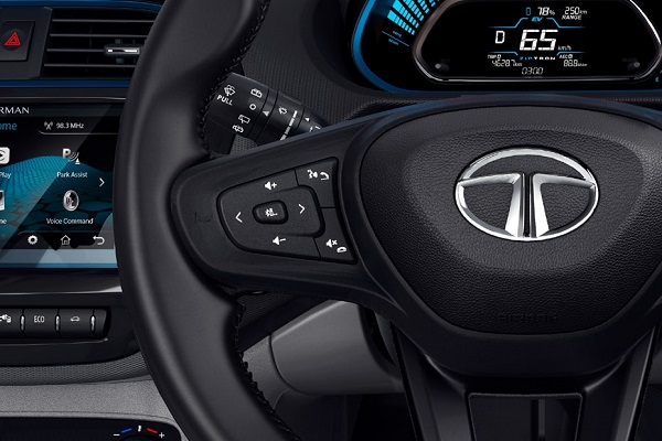 Tata Tiago EV Steering Controls