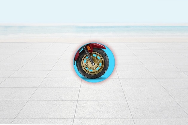 Honda Dio Front Tyre View