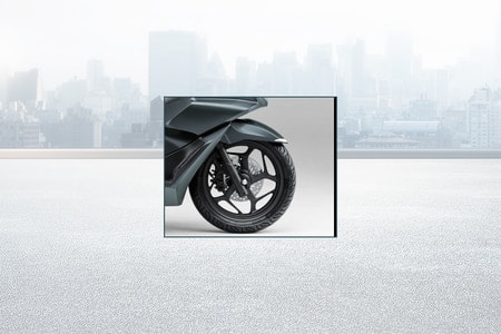 Honda PCX160 Front Tyre View