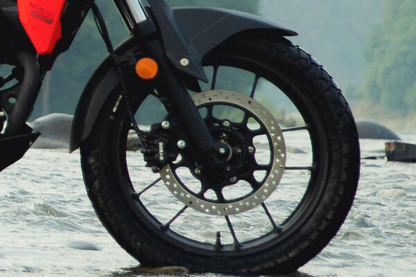 Suzuki V-Strom SX Front Tyre View