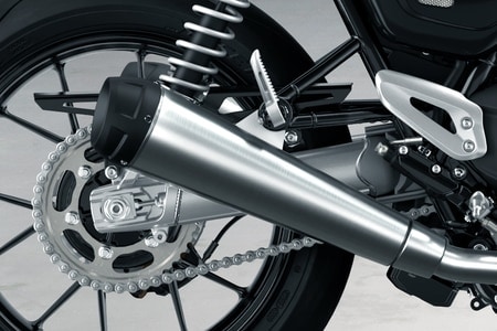 Triumph Speed Twin Exhaust View